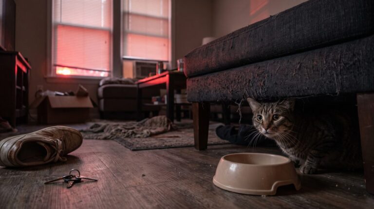 What happens to pets left behind during emergency hospital visits