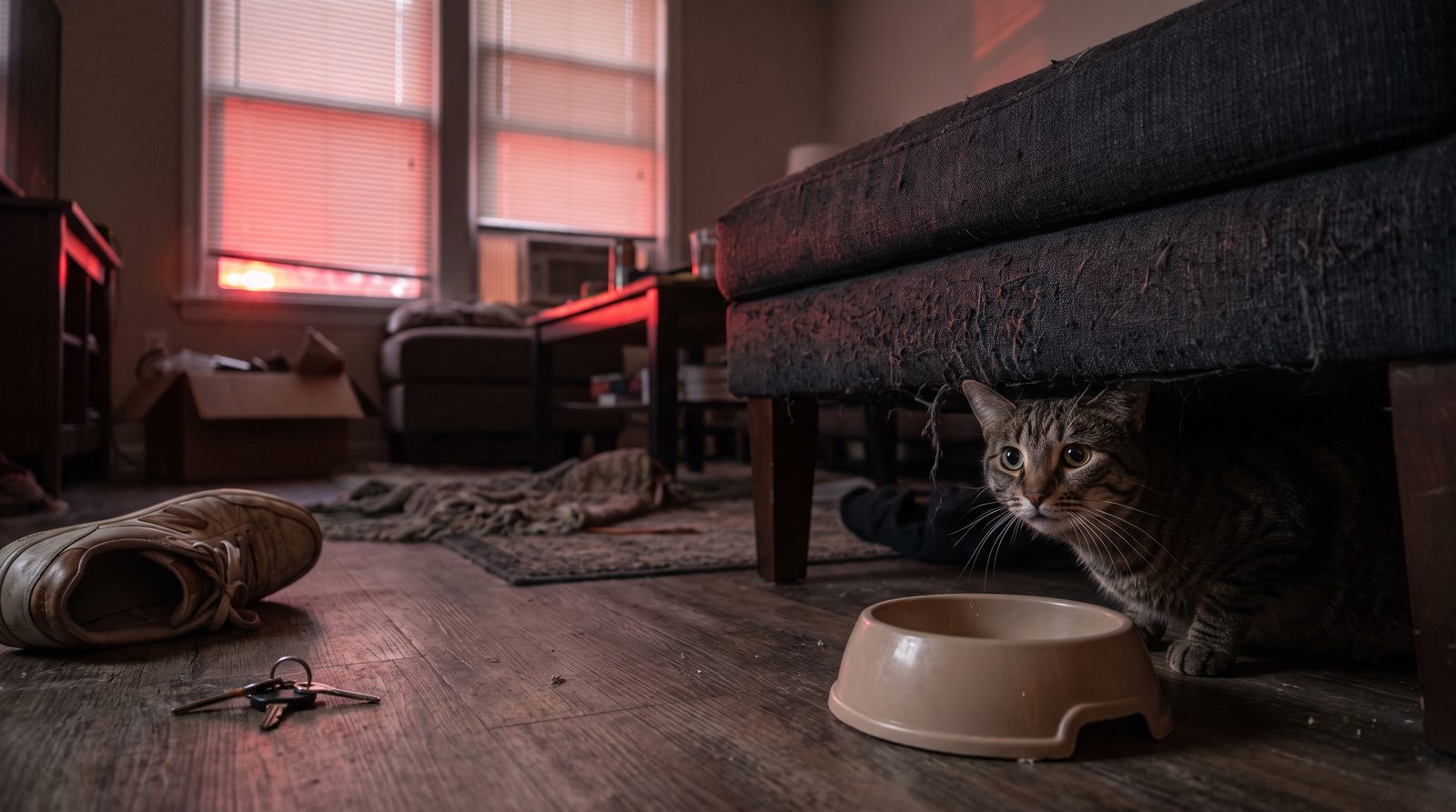 What happens to pets left behind during emergency hospital visits